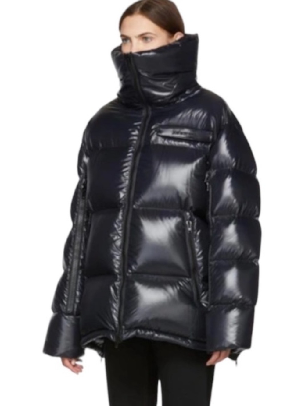 Calvin Klein Raf Simons 205W39NYC Down Filled Glossy Puffer Jacket Made in Italy - Picture 8 of 13